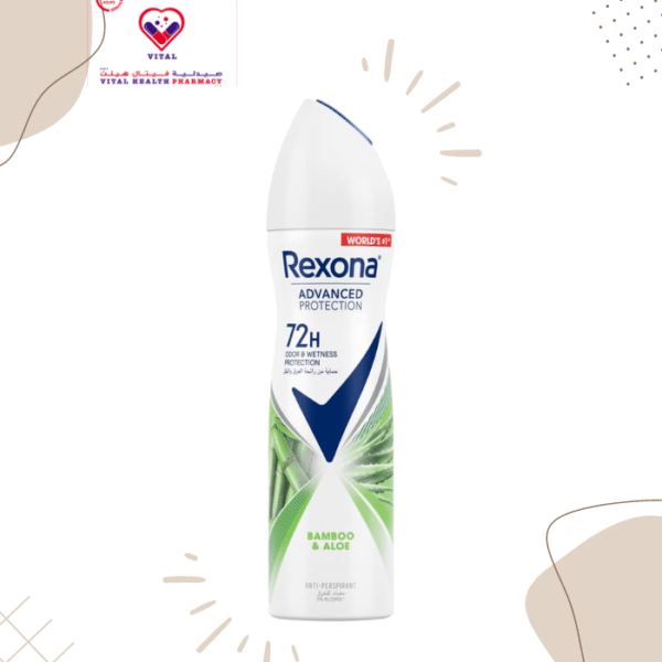 * 72hr Non Stop Protection
* Keeps working when other's stop Other 48Hr Antiprespirants Dermatologically tested
* Rexona Advanced Protection + Motionsense. * Stronger protection with every move