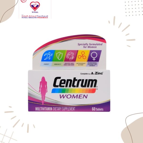 Centrum Women is personalized for women and helps support energy, immunity and metabolism