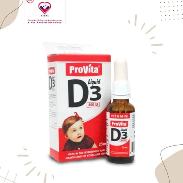 Provita Liquid infant vitamin d drops gives your baby a daily dose of vitamin D which can help babies build strong bones, as well as boost their brain development. Breastfed or partially breastfed babies need 400 international units (IU) of liquid vitamin D a day.