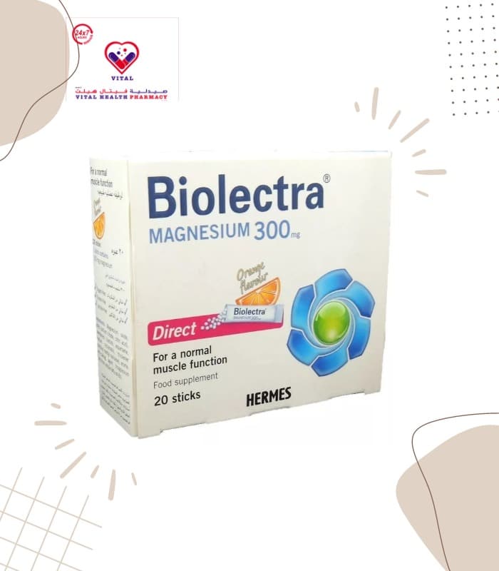 Biolectra is indicated for irritability, sleep disorders, headaches, stress, menopause, premenstrual syndrome, painful menses, abdominal cramps, constipation, cramps in the legs