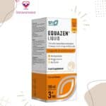 Equazen Omega 3 & 6 Liquid Supplement Vanilla Flavor (3+ Years) - gluten free, artificial colors & flavors free 200 ML
