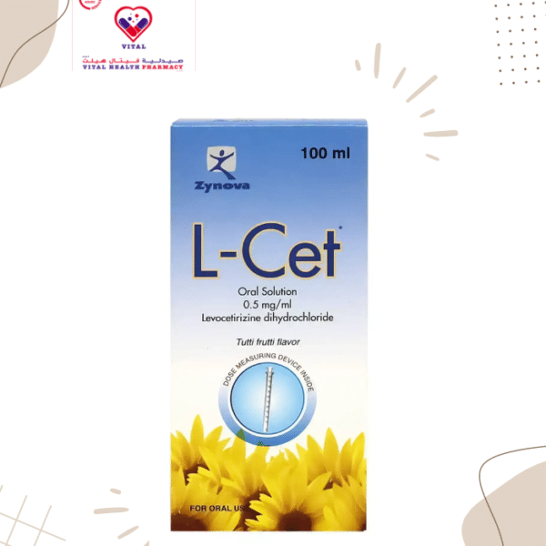 L-Cet Oral Solution works by blocking a certain natural substance (histamine) that the body makes during allergic reactions.