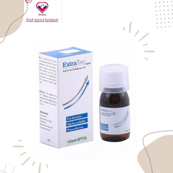 Extraznc 10 mg/5 ml is a Zinc supplement from Zinc Bisglycinate source which is characterized with a higher absorption and bio availability than other Zinc sources. Zinc is required for the catalytic activity of approximately 100 enzymes and it plays a role in immune function, protein synthesis, wound healing, DNA synthesis and cell division.