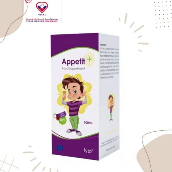 Fyto Appetit+ Kids Syrup is a syrup based on fenugreek, inositol and vitamins B5, B1, B2, B3 & B6, specially formulated to stimulate children’s appetite, strengthen the immune system and combat fatigue.