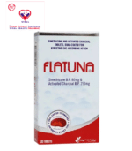 Flatuna Tablets are composed of an outer layer of Simethicone 80 mg for gastric release and an inner layer of Charcoal 250 mg for intestinal release.