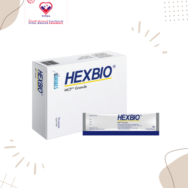 Hexbio Granules is a probiotic compound containing 6 microorganism strains with a pleasant taste for all age groups. It is an orange flavoured,