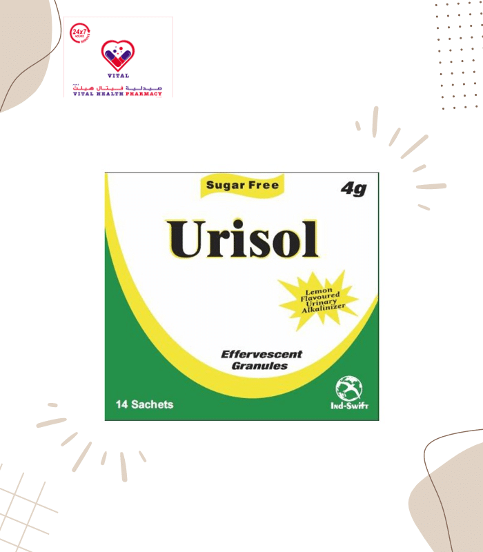 This product is formulated to provide relief from painful burning symptoms of urinary tract infections caused due to the urine’s acidic state. Urisol Effervescent Granules aids in relieving those burning sensations and allows for passing urine with minimal discomfort or pain