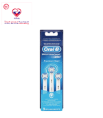 The Oral-B Pro Precision Clean replacement electric toothbrush head bristles brush away plaque for a superior tooth-by-tooth clean than with a regular manual toothbrush. Oral-B genuine brush heads are designed with new X-shape bristles that clean in areas that round ones cannot reach.