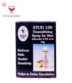 Stud 100 desensitizing spray for men has been specially developed to delay ejaculation in men, this can lead to a more satisfactory relationship from both partners & point of view.