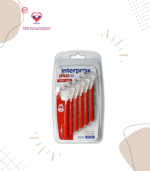 Interprox Mini is specially designed to remove oral biofilm (Bakarian plaque) accumulated in 1,1 mm interproximal spaces and is specially recommended for the front of the mouth. Its shape facilitates perpendicular access to the anterior interdental spaces, thus avoiding gum injury. It is possible to attach completely to the handle to lengthen and reach even post-oral areas.