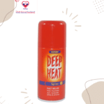 Deep Heat Pain Relief Spray is a pain-relieving, warming spray to be used on the skin. It is recommended for the relief of pain in muscles, tendons, joints or bones, lower back and thigh pain, sprains or strains. Deep Heat Pain Relief Spray is can be used before and after exercise.