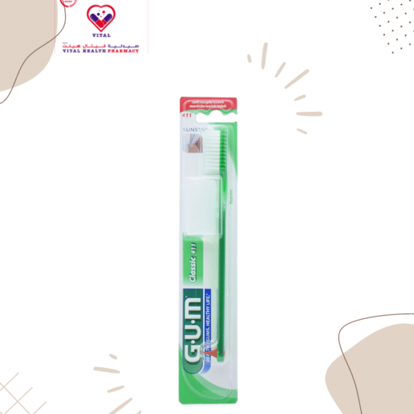 GUM Classic 411 Green Soft Toothbrush