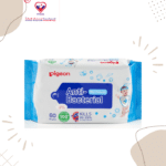 Pigeon Anti-bacterial Wet Tissues, 60s effectively kill more than 99.99% of bacteria. It helps to disinfect hands, feeding utensils, pacifiers, teethers and anything that the baby will come into contact with