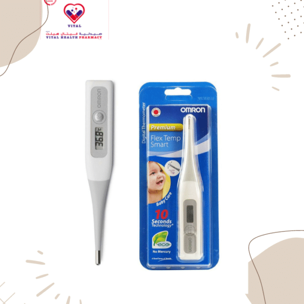 The flex temp smart also has the added advantage of a flexible tip allowing for extra comfort. All digital thermometers are water-resistant and have an exchangeable battery.