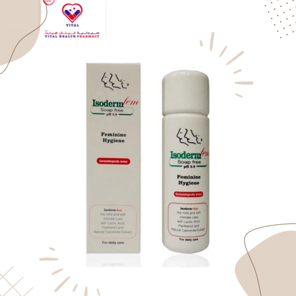 Isoderm Feminine Wash with Lactic Acid, Panthenol & Chamomile Extract - soap free 250 ml