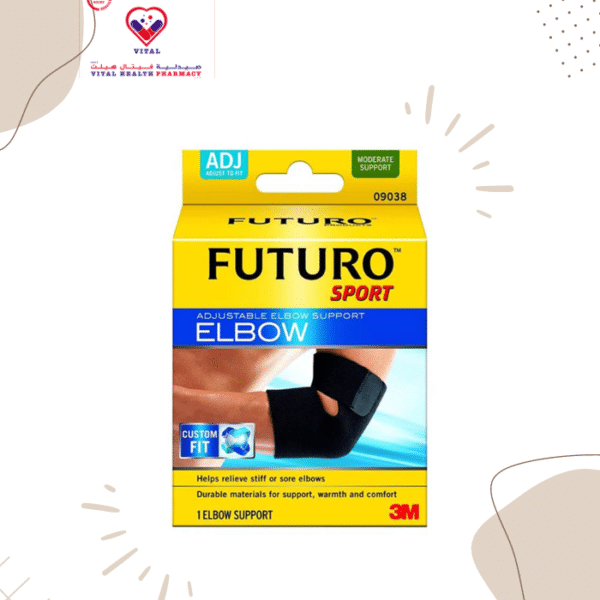 The futuro sport adjustable elbow support delivers reliable support so you can keep up with your training regimen.