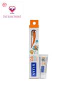 Its narrow neck allows it to access the entire oral cavity without causing discomfort to the child, and the thick and ergonomic handle with non-slip grooves fits a child’s hand, offering an optimal design for improved manoeuvrability when they begin to develop their motor skills.