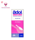adol suspension is used as pain reliever for mild to moderate pain as well as teething pain, it also relieves the discomfort that accompanies cold, flu and sore throat as well as fever reducer Paracetamol 120mg suspension