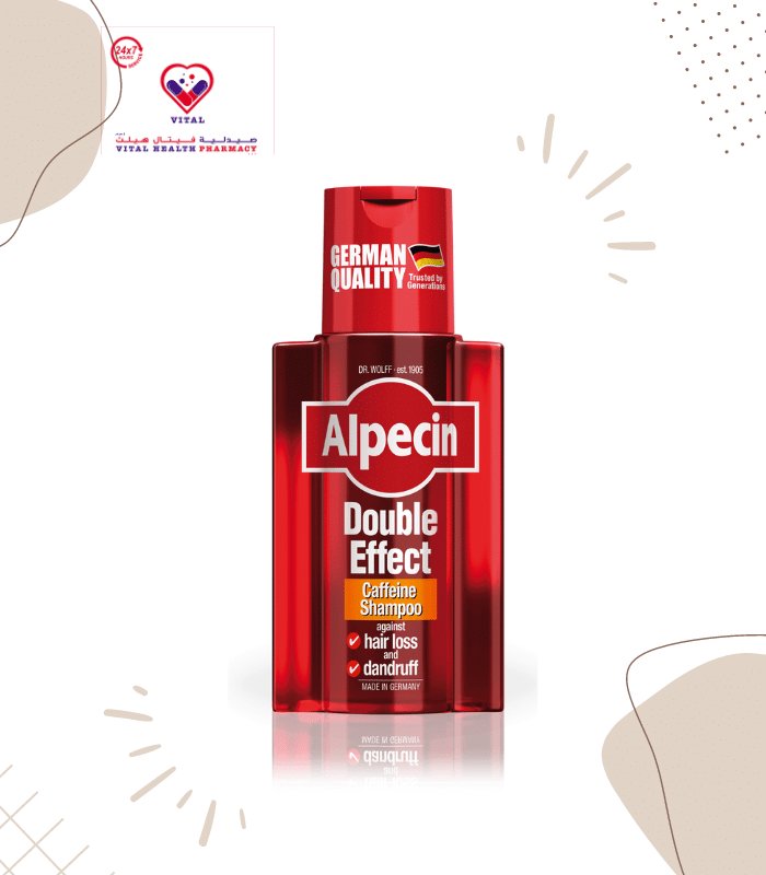 The two most frequent scalp problems affect men: hair loss and dandruff. Dr. Wolff Research has developed a shampoo that simultaneously counteracts both problems: Alpecin Double-Effect Caffeine Shampoo.