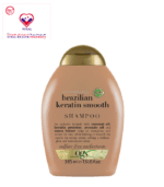 a powerful sulfate-free formula, ogx ever straightening+ brazilian keratin smooth shampoo helps smooth the cuticle for strong tresses while adding a brilliant glow and luminescent shine, bringing new life to your hair.