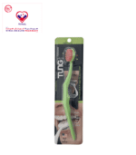 A tong brush is a specialized tongue cleaning tool designed to remove bacteria, food particles, and other debris that can build up on the tongue and contribute to bad breath.