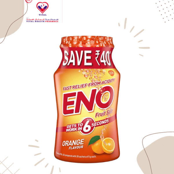 Eno’s unique formula neutralises excess stomach acid upon contact to provide fast relief from acidity.