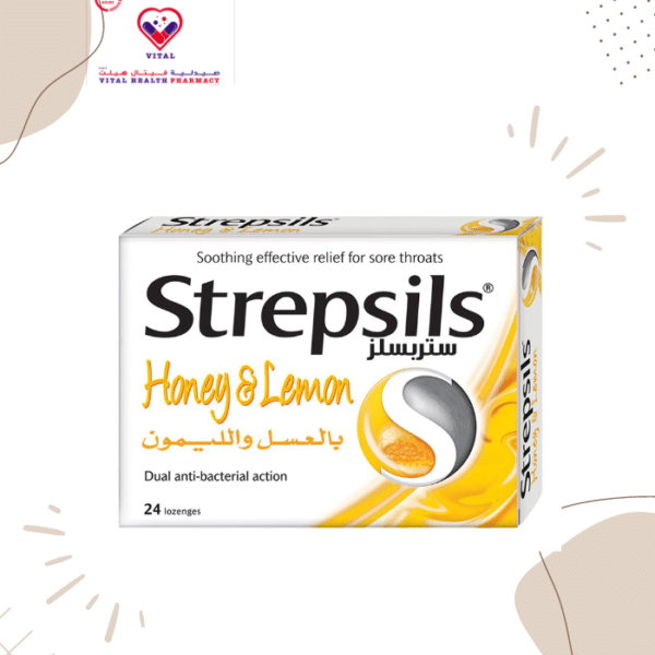 used to to relieve the discomfort of sore throats in the soothing honey and lemon flavor.