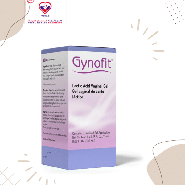 Gynofit Relieving Lactic Acid Vaginal Gel - parabens free, perfume free, preservatives free 6 * 5 ml