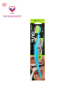 A tong brush is a specialized tongue cleaning tool designed to remove bacteria, food particles, and other debris that can build up on the tongue and contribute to bad breath.