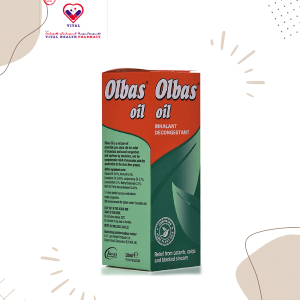 The olbas oil inhalant decongestant contains a mixture of essential pure plant oils.