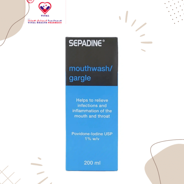 Sepadine Mouthwash for Relieving Mouth & Throat Infections & Inflammations