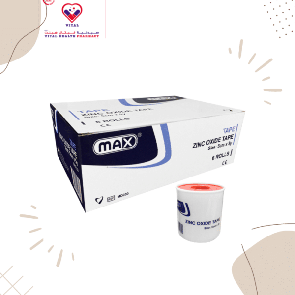 Max Zinc Oxide Tape protects joints from injury and sprains, and provides support to help speed recovery after injury. Also used on equipment, such as baseball bats or hockey sticks.