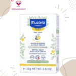 Mustela Hypoallergenic Nourishing Face & Body Baby Soap Bar with Cold Cream for Dry Skin - parabens free, phtalates free, phenoxyethanol free 100 gm