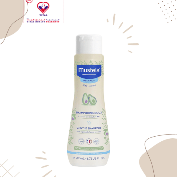 this tear-free shampoo is hypoallergenic and safe to use from birth on. Mustela's Gentle Shampoo is a tear-free formula that gently cleanses your baby's hair without removing the scalp's natural oils.