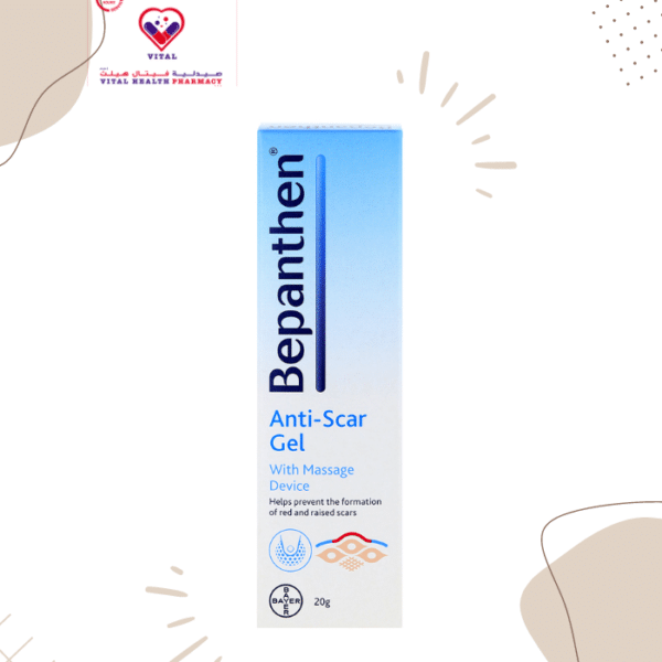 The key reason for excessive scarring and formation of a red and raised scar is the maintenance of a too high level of inflammation during the remodeling phase.By helping the new skin to keep water, inflammation is reduced as well as collagen build up and this result in smaller scars (see figure 1 for reference). Bepanthen anti-scar gel has been developed in light of the latest scientific recommendations on scar formation and management and helps to reduce red and raised scars in three ways:the silicone forms a film that covers the scar, protecting the newly formed skin from drying out and thus preserving the moisture balance.Humectants such as panthenol assist this action by binding water in the skin.The massage ball helps the breakdown of collagen fibers in older scars.In case of older scars bepanthen® anti-scar gel acts in the same way:by providing adequate moisturization it reduces inflammation and collagen formation.In these more solid older scars this action can be further supported by using the massage ball provided with bepanthen anti-scar gel.
