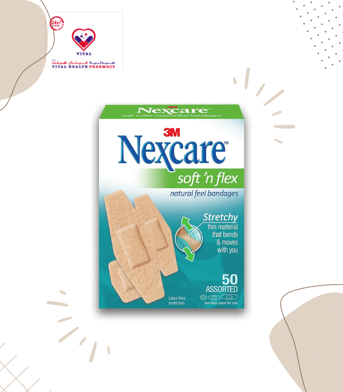 3M nexcare soft 'n flex bandages features a stretchy, thin fabric that bends and moves with you and a soft, breathable material that make it ideal for everyday activities like yoga, computer work and light outdoor activities. The unique diamond shape and 360-degree seal keeps out dirt and germs that may lead to infection.