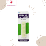 Four Day Pill Planner El0126 helps you remember daily medications. See-through plastic lets you see if today's pills have been taken without opening the lid. Load medication in advance and the labeling eliminates confusion over whether medication has been taken.