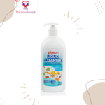 The easy rinse properties uses less water to rinse off and leaves no soapy residues behind.