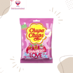 Chupa Chups Lollipop Strawberry & Cream Flavor