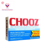 Chooz Antacid/Calcium Supplement delivers 200mg/gum of calcium carbonate to increase the pH balance in stomach & reduce acidity and heartburn.