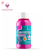 Each 10ml of oral suspension contains 500mg sodium alginate, 213mg sodium bicarbonate and 325mg calcium carbonate as the active ingredients