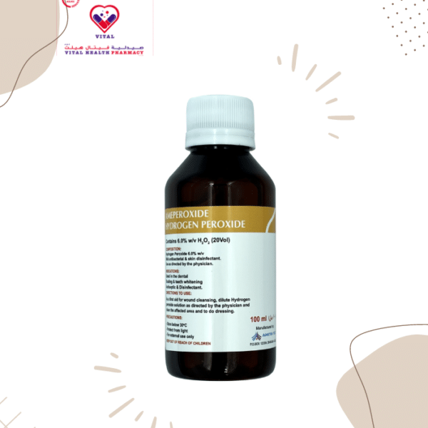 Ameya Fzc Ameperoxide Hydrogen Peroxide Is A Mild Antiseptic Used On The Skin To Prevent Infection Of Minor Cuts, Scrapes And Burns. Hydrogen Peroxide Is Used Throughout The Healthcare Industry And By Consumers To Clean And Disinfect.