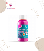 Each 10ml of oral suspension contains 500mg sodium alginate, 213mg sodium bicarbonate and 325mg calcium carbonate as the active ingredients
