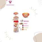 Super Duper Kids Multivitamin Lollipop meets more than 25% of a child’s daily vitamin needs. Vitamin A, C, D, B12, Pantothenic acid, Selenium and zinc support the normal function of the immune system.