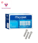 Lancets are used to obtain a blood sample in order to test blood glucose levels. They can be used in conjunction with an appropriate device or may be designed for single use with the lancing mechanism being disposed of along with the lancet after use.
