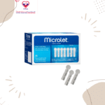 Lancets are used to obtain a blood sample in order to test blood glucose levels. They can be used in conjunction with an appropriate device or may be designed for single use with the lancing mechanism being disposed of along with the lancet after use.