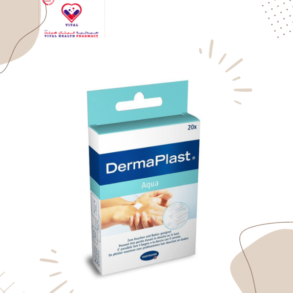 DermaPlast Aqua is absolutely waterproof, air-permeable and skin-friendly. This means that the plasters contained offer effective protection against water and moisture and are simultaneously breathable and transparent.
