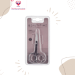 Single-use Curved Stitch Scissors, used to cut suture material or delicate tissue during minor surgical procedures.