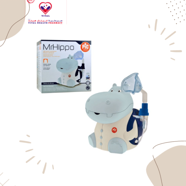 Pic Mr. Hippo is equipped with a sidestream nebulizer that ensures deeper penetration of the drug within the airways ( and a fast session (Sidestream nebulizes the same amount of drug as a traditional nebulizer in less time). The device has been especially developed for children