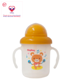 Magmag training cup system is designed to facilitate and enhance the development of baby's drinking skills by allowing a smooth transition from nipple to straw with its interchangeable drinking tops.